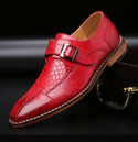 Men's Low-heel Belt Buckle Business Shoes