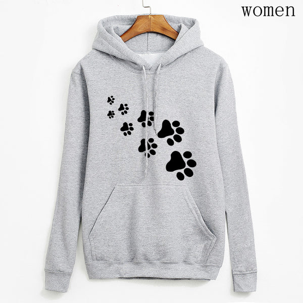 Cat Paws Printed Hoodie