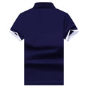 Men Half-Sleeved Lapel Polo Shirt