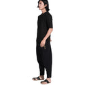 Men Linen Embroidery Casual Loose Pants