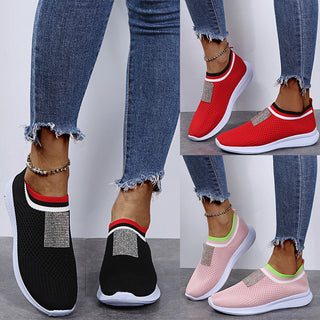 Women Low-Top Knit Ankle Sneakers