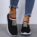 Women Low-Top Knit Ankle Sneakers