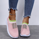 Women Low-Top Knit Ankle Sneakers