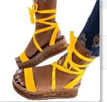 Buy yellow Women Roman High-Strapped Sandals