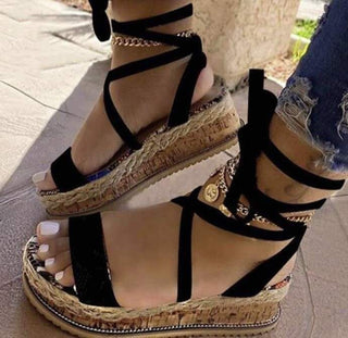 Buy black Women Roman High-Strapped Sandals