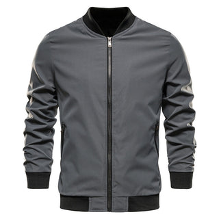 Buy gray Men Thick Zippered Sports Jacket