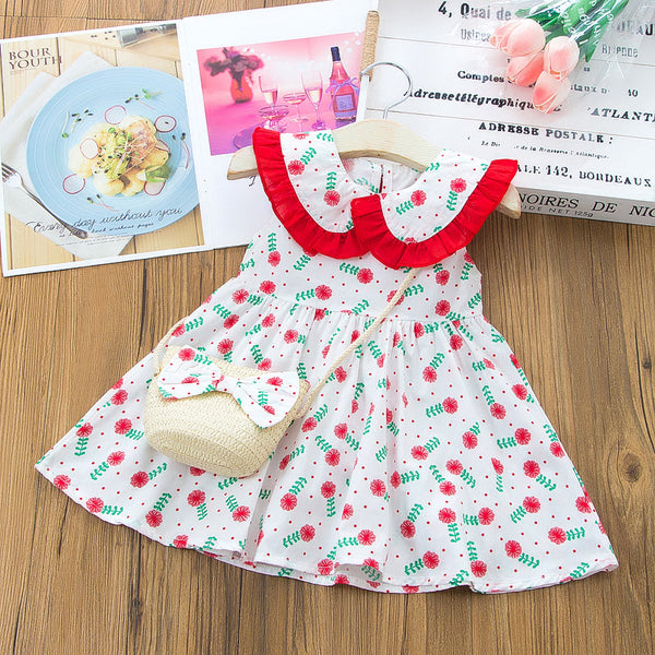 Girls Floral Spring Casual Dress