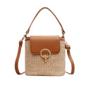 Knitted Straw Crossbody and Hand Bag