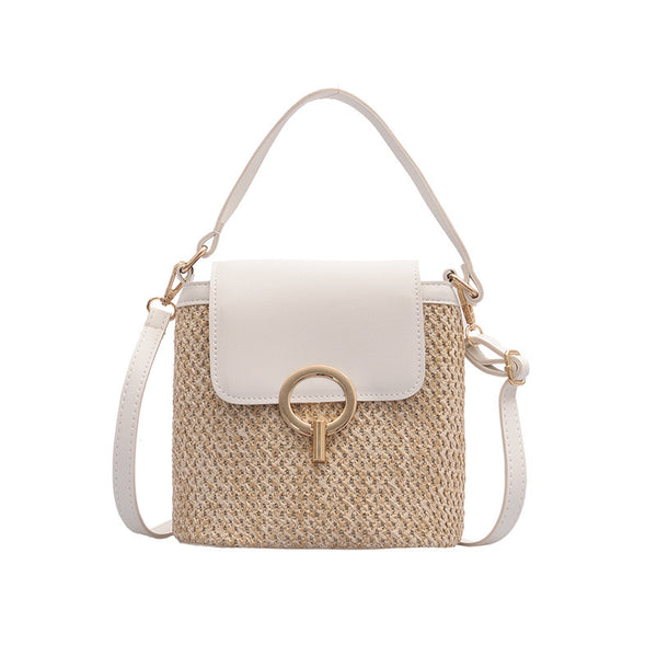 Knitted Straw Crossbody and Hand Bag