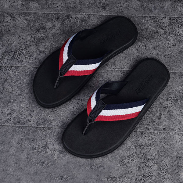 Unisex Thin Leather Flip Flops