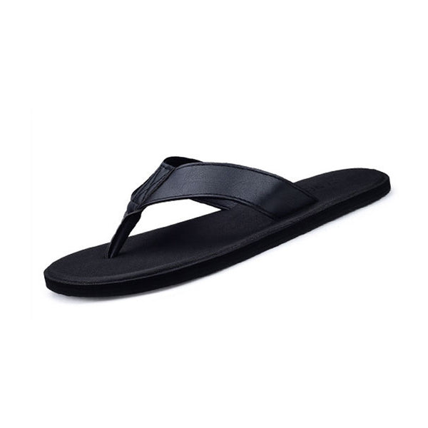 Unisex Thin Leather Flip Flops