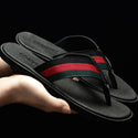 Unisex Thin Leather Flip Flops