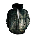 Nature Themed Drawstring Hoodie