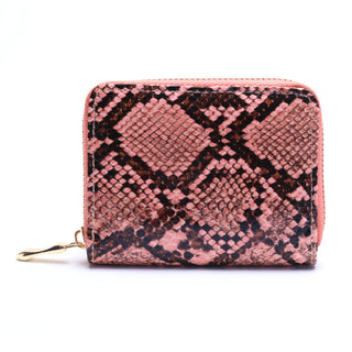 Buy pink Women Snakeskin Leather Wallet