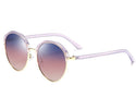 Fully Round Half-Framed Sunglasses