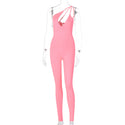 One-Shoulder Hip-Lift Jumpsuit