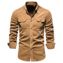 Men Long Sleeve Linen Shirts