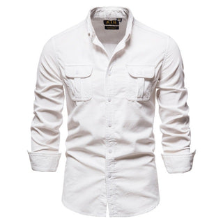 Buy white Men Long Sleeve Linen Shirts