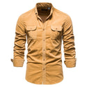 Men Long Sleeve Linen Shirts