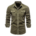 Men Long Sleeve Linen Shirts