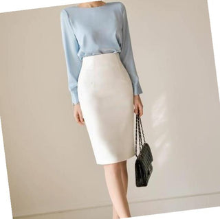 Buy white Women Professional Hip Skirt