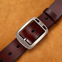 Leather Vintage Pin Buckle Simple Belt