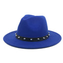 Men Spiked Monochrome Felt Hat