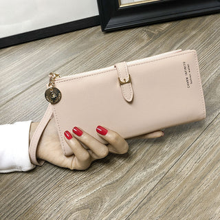 Buy beige Women Solid Colored Long Wallet