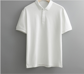 Buy white Business Casual Men&#39;s Polo Shirt