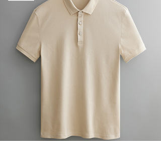 Buy apricot Business Casual Men&#39;s Polo Shirt