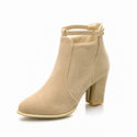 Women Heeled Strapped Martin Boots