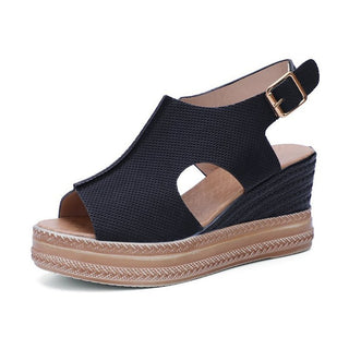 Buy black Women Wedge Heel Platform Sandals