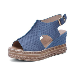 Buy blue Women Wedge Heel Platform Sandals