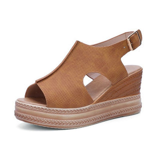 Buy brown Women Wedge Heel Platform Sandals