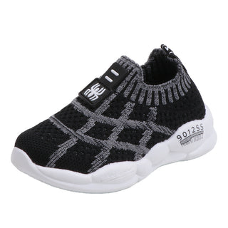 Buy black Boys And Girls Fly-knit Casual Shoes