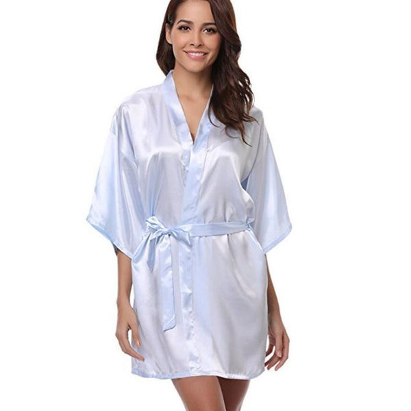 Women Kimono V-Neck Robe