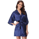 Women Kimono V-Neck Robe