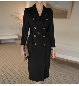 Knee Length Acrylic Blazer Dress