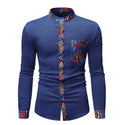 Men Cross Border Patterned Fitting Shirt