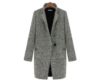 Women Long Winter Blazer-Coat