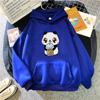 Buy blue Women Long Sleeve Velvet Hoodie