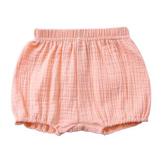 Buy pink Baby Girl Candy Color Bread Shorts