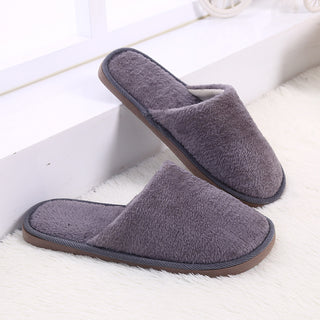 Plush Solid Color Flat Slip-on Comfort Shoes