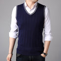 Men Casual V Neck Sweater