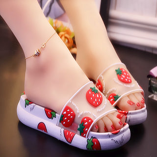 Women Printed Thick Soles Slip-on Flat Shoes