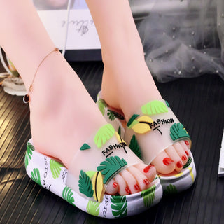 Buy green Women Printed Thick Soles Slip-on Flat Shoes