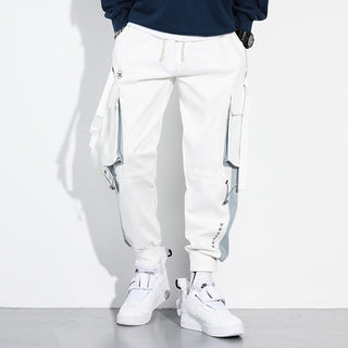 Buy white Men Hip-Hop Casual Pants