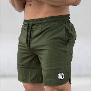 Buy green Men Fitness Casual Running Five-Point Pants