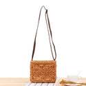 Women Crossbody Hand-Woven Straw Bag