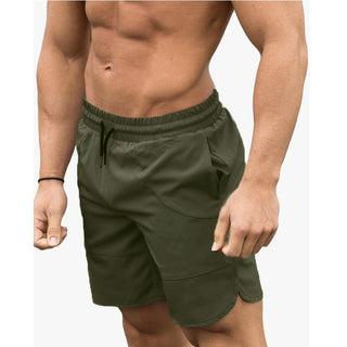 Buy green-a Men Fitness Casual Running Five-Point Pants